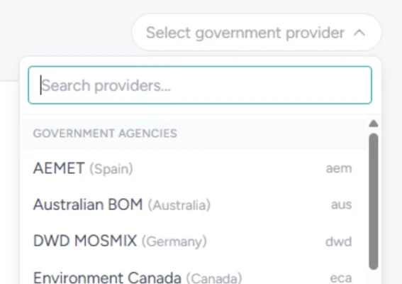 forecastwatch governmenet forecast benchmark