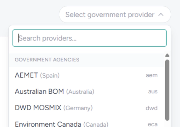 forecastwatch governmenet forecast benchmark
