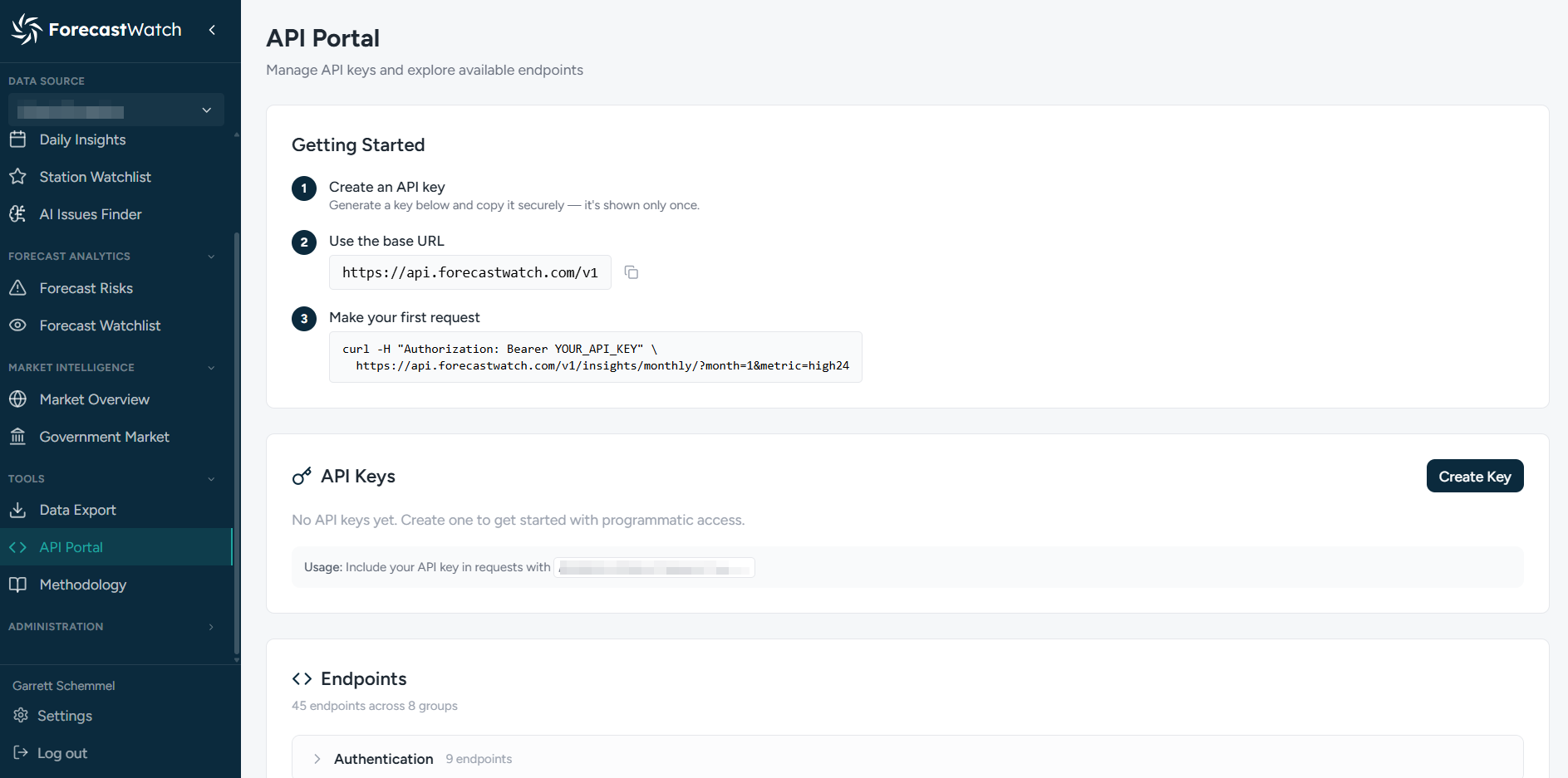 Auto Watch Api API - ForecastWatch
