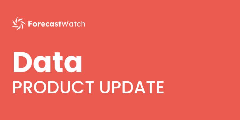 Monthly Data Release - April 2026 - ForecastWatch
